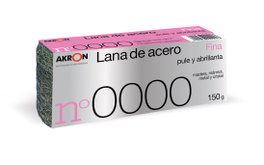 Akron Lana de Acero Fina Nº 0000 Rollo 150 g. Ref. 2291