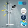 Grohe Set de Ducha Vitalio Start 110 Rociador 2 Chorros Barra 60cm Flexo Estante Ahorro Agua Cromo 26952001