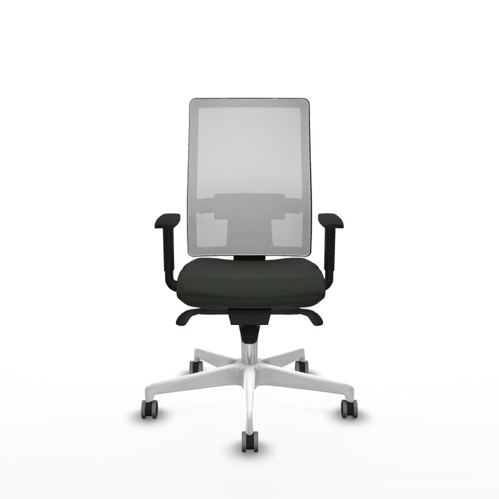 PIQUERAS Y CRESPO Silla de oficina Horna con mecanismo Sincro, Blanco y Negro PIQUERAS Y CRESPO Silla de oficina Horna con mecanismo Sincro, Blanco y Negro