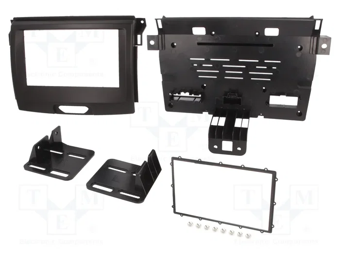 ACV Bastidor de montaje de radio 2 DIN para Ford, negro