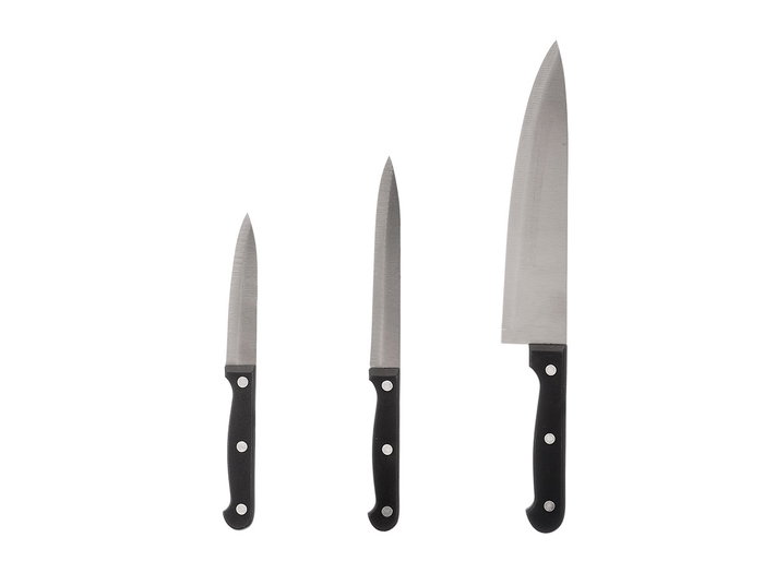 Kinvara Set 3 Cuchillos Tijeras Afilador Negro 27.5 x 42.5 x 6.5 cm (Set de 8) Kinvara Set 3 Cuchillos Tijeras Afilador Negro 27.5 x 42.5 x 6.5 cm (Set de 8)