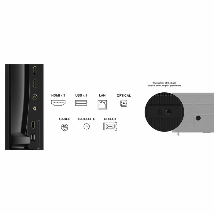 TCL Televisor 55P6K 55" Ultra HD 4K Smart TV Google TV WiFi