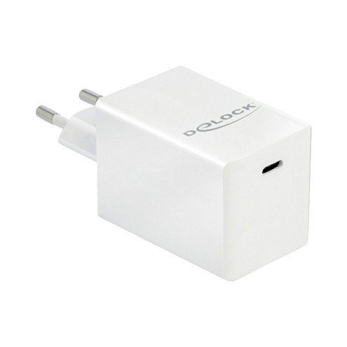DeLOCK Cargador USB GaN 1 x USB Type-C™ PD 3.0 de 60 W Blanco DeLOCK Cargador USB GaN 1 x USB Type-C™ PD 3.0 de 60 W Blanco