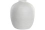 DKD Home Decor Jarrón de Gres Artesanal Blanco 40x40x44 cm