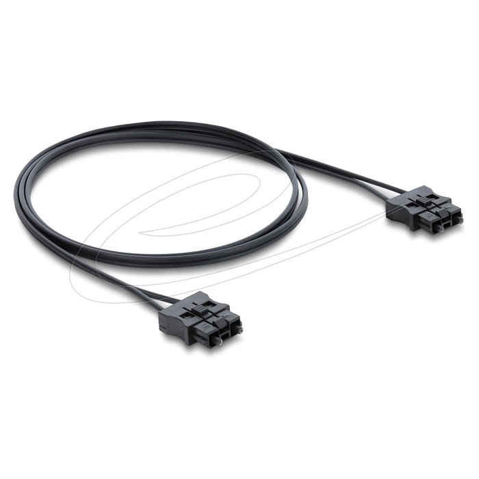 DeLOCK 91045 Cable de conexión LWL POF Kunststoff Servo Macho a Macho 1 m Negro