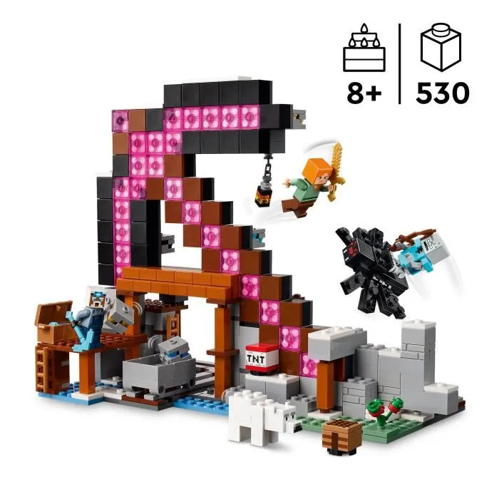 Lego Minecraft 21277 Mina de Pico Set de construcción para niños de 8 años Lego Minecraft 21277 Mina de Pico Set de construcción para niños de 8 años