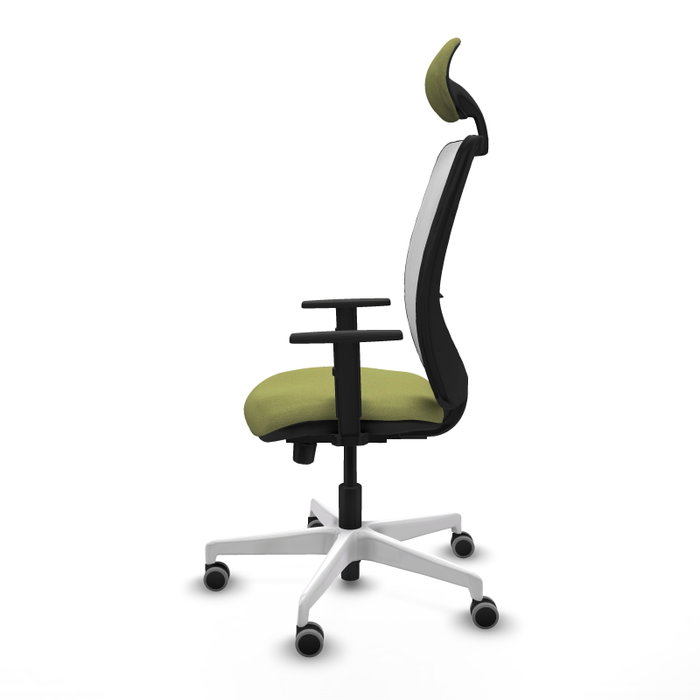 PIQUERAS Y CRESPO Silla de oficina Zulema Verde oliva y Blanco PIQUERAS Y CRESPO Silla de oficina Zulema Verde oliva y Blanco