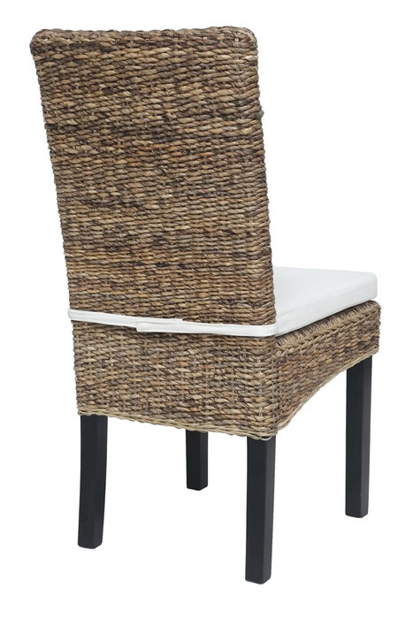 Giner y Colomer - Lote de 2 Sillas de Rattán con Cojín, Color Natural, 108x48x49 cm