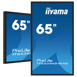 IIYAMA TF6539AS-B1AG 163.9cm(64.5") 4K Ultra HD IPS LED Touchscreen 3840x2160 24/7 2xHDMI+DP