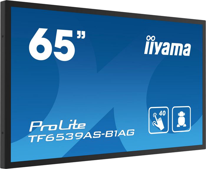 iiyama Pantalla Táctil Profesional de 65 pulgadas, PCAP, Resolución 4K UHD 3840x2160, Android 11, Panel IPS, Táctil de 40 Puntos, Para Operación 24/7 iiyama Pantalla Táctil Profesional de 65 pulgadas, PCAP, Resolución 4K UHD 3840x2160, Android 11, Panel IPS, Táctil de 40 Puntos, Para Operación 24/7