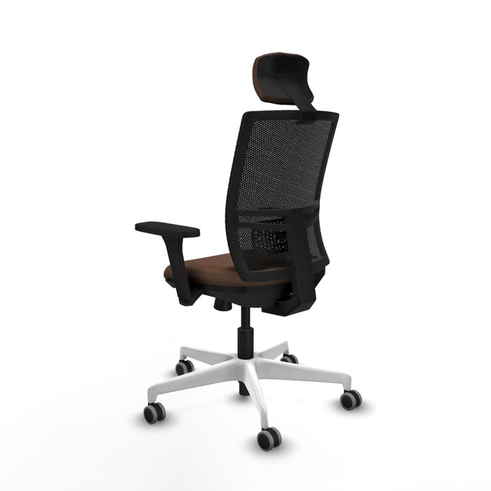 PIQUERAS Y CRESPO Silla de oficina Yunquera con mecanismo Sincro/Traslack Marrón y Negro PIQUERAS Y CRESPO Silla de oficina Yunquera con mecanismo Sincro/Traslack Marrón y Negro