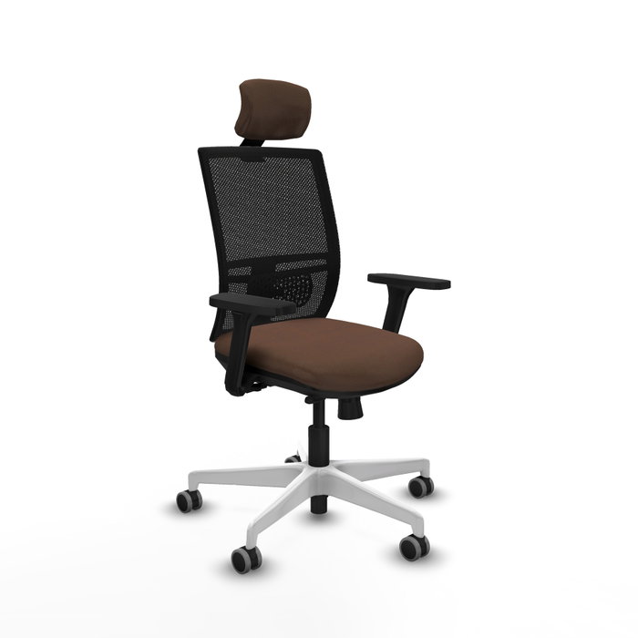 PIQUERAS Y CRESPO Silla de oficina Yunquera con mecanismo Sincro/Traslack Marrón y Negro PIQUERAS Y CRESPO Silla de oficina Yunquera con mecanismo Sincro/Traslack Marrón y Negro