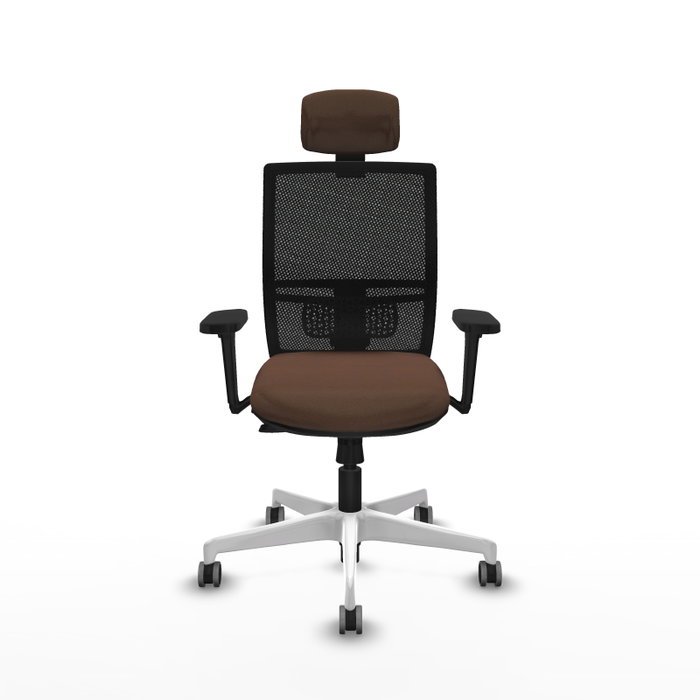 PIQUERAS Y CRESPO Silla de oficina Yunquera con mecanismo Sincro/Traslack Marrón y Negro PIQUERAS Y CRESPO Silla de oficina Yunquera con mecanismo Sincro/Traslack Marrón y Negro