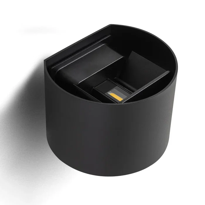 Aplique LED Exterior 2x5W 1000Lm IP65 Negro 2700K HO-APL07-IP65-B-WW
