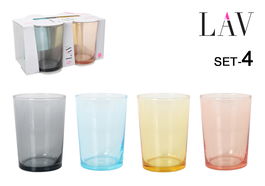 LAV Set 4 Vasos Sidra 520cc Medidas 9x9x12 cm (6 Cajas)