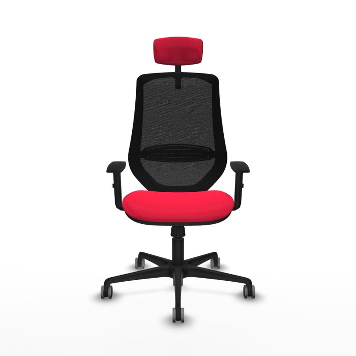 PIQUERAS Y CRESPO Silla de oficina Mardos con mecanismo Sincro, Rojo y Negro PIQUERAS Y CRESPO Silla de oficina Mardos con mecanismo Sincro, Rojo y Negro