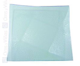 Piles Plato Diamante Cristal, plato llano de vajilla de cristal de 26 cm de diametro