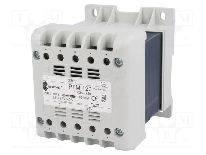BREVE TUFVASSONS Transformador de Red 120VA 230VAC/24V BREVE TUFVASSONS Transformador de Red 120VA 230VAC/24V