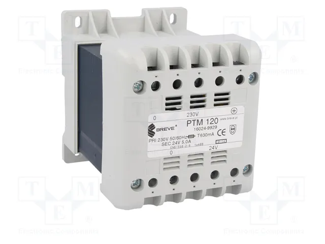 BREVE TUFVASSONS Transformador de Red 120VA 230VAC/24V BREVE TUFVASSONS Transformador de Red 120VA 230VAC/24V