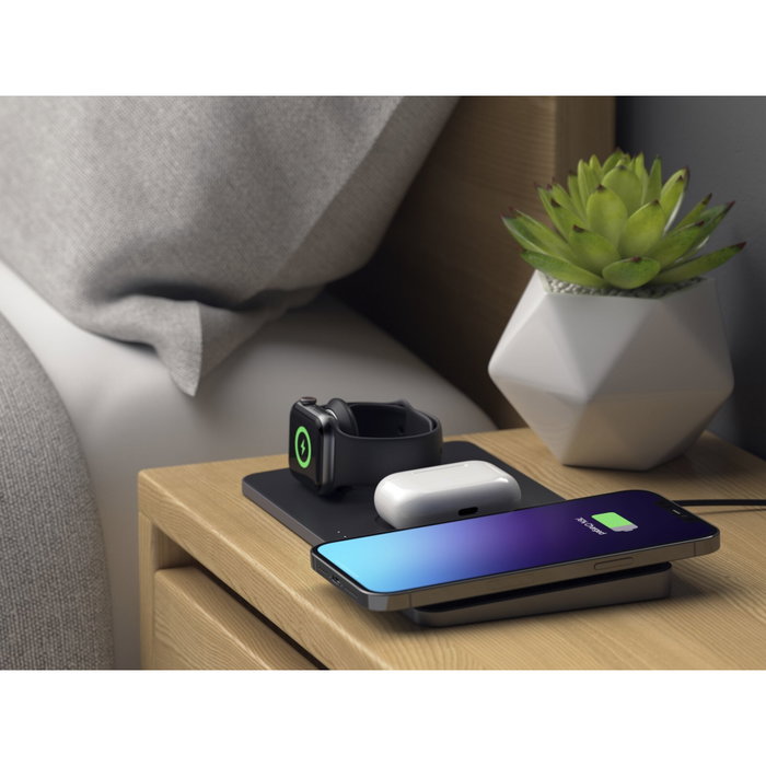 Satechi Trio Wireless Charging Pad Negro Satechi Trio Wireless Charging Pad Negro