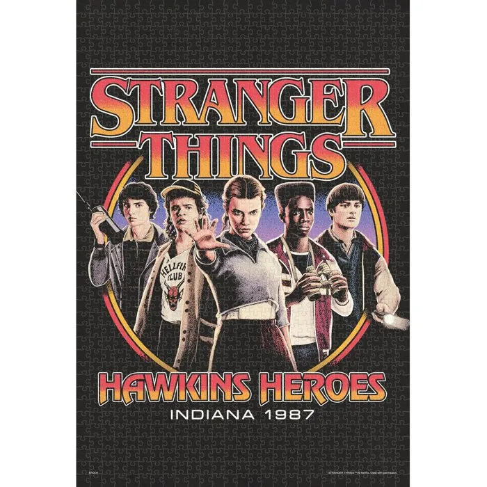 Epoch Toys Stranger Things Rompecabezas Hawkins Heroes de 1000 piezas Epoch Toys Stranger Things Rompecabezas Hawkins Heroes de 1000 piezas
