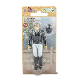 COLLECTA Jinete de torneo con casco ecuestre de ala ancha
