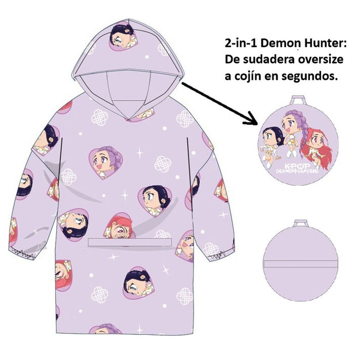 NETFLIX Sudadera oversize cojin KPop Demon Hunters