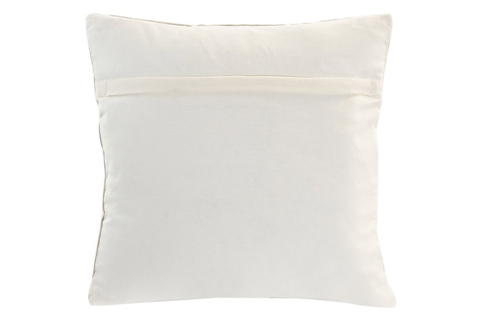 DKD Home Decor Cojín de Algodón Bordado a Mano Crudo 45x45 cm