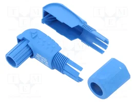 HARTING Conector de alimentación DC hembra azul Han® S