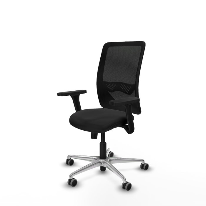PIQUERAS Y CRESPO Silla de oficina Zulema con mecanismo Sincro y Brazos 3D, Negro PIQUERAS Y CRESPO Silla de oficina Zulema con mecanismo Sincro y Brazos 3D, Negro