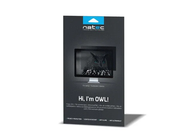 Natec Filtro de Privacidad Owl para Pantalla de 21,5 pulgadas 16:9