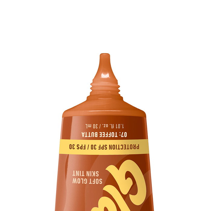 NYX Professional Make Up Buttermelt Glaze Protector Solar con Tinte SPF30 #07-Toffee Butta 30 ml | Hidratante con Niacinamida, Manteca de Karité y Mango