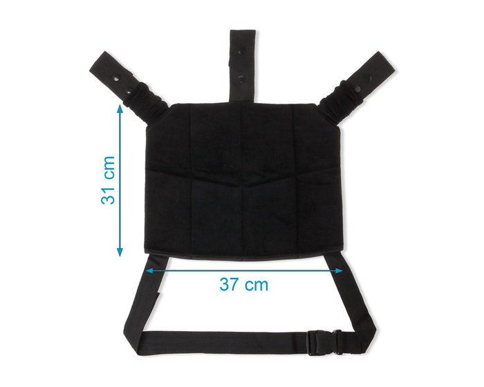 KioKids Cinturón de Seguridad para Embarazadas Negro, Cómodo y Seguro para el Vientre
