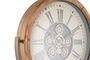 DKD Home Decor Reloj Pie Loft Natural Cobre Abeto Cristal 183 x 61 x 55 cm