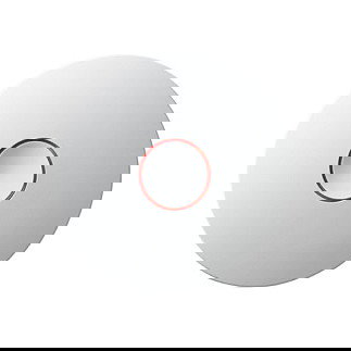 GIRA Dual Q Detector de Humo Fotoeléctrico Inalámbrico, Blanco y Plata, Alarma 85 dB, IP42, Batería Litio 10 Años
