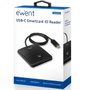EWENT Lector de Tarjetas Inteligentes USB-C EW1055 Negro