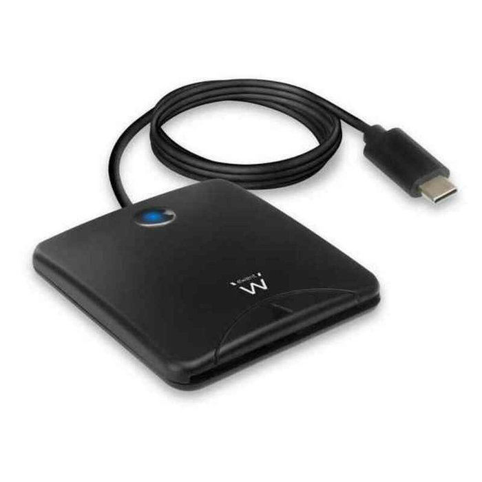EWENT Lector de Tarjetas Inteligentes USB-C EW1055 Negro