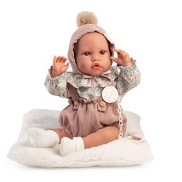 Muñecas Antonio Juan Muñeca Recién Nacida Erika 33019, 42 cm Blandita con Pelele, Gorro, Mantita, Biberón y Chupete