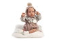 Antonio Juan Muñeca Recién Nacida Erika con Ranita 42cm - Idiomas: Español, Ucraniano, Francés, Portugués, Alemán, Neerlandés, Italiano, Ruso, Polaco, Árabe