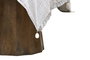 DKD Home Decor Set de 4 Piezas Mármol y Metal Blanco