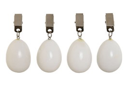 DKD Home Decor Set de 4 Piezas Mármol y Metal Blanco