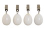 DKD Home Decor Set de 4 Piezas Mármol y Metal Blanco