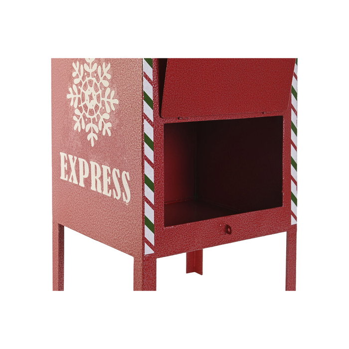 DKD Home Decor Buzón de Metal Rojo 28,5x26,5x52 cm