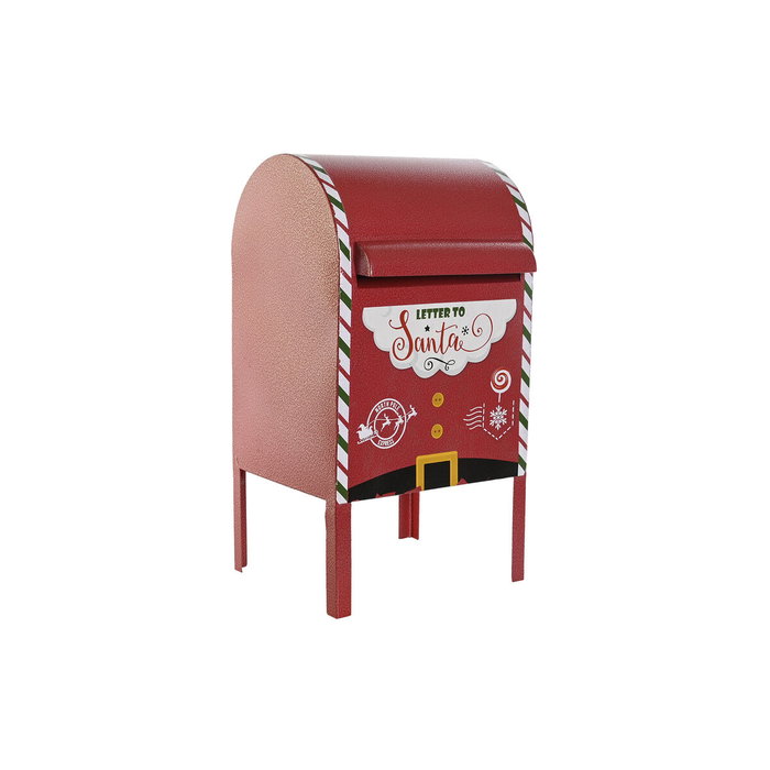 DKD Home Decor Buzón de Metal Rojo 28,5x26,5x52 cm