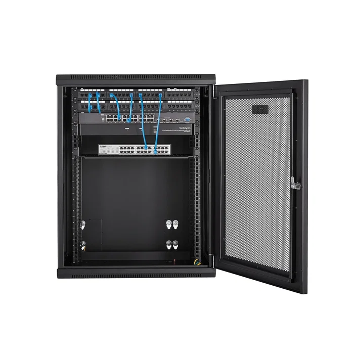 Startech Armario Rack de Pared 15U RK1520WALHM Negro