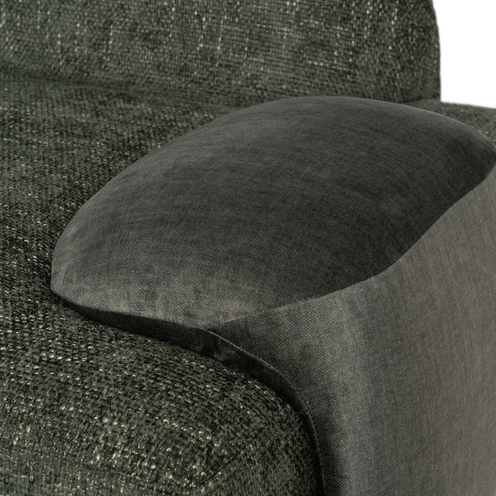 Sofá Verde Tejido Salón 180 X 92 X 70 cm