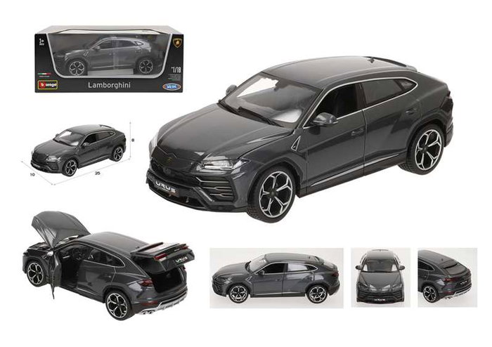 Burago Lamborghini Urus Gris Escala 1:18 Burago Lamborghini Urus Gris Escala 1:18