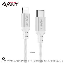 AVANT CONNECT Cable USB-C a Lightning de 1m con Carga Rápida 20W, Trenzado