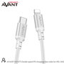 AVANT CONNECT Cable USB-C a Lightning de 1m con Carga Rápida 20W, Trenzado