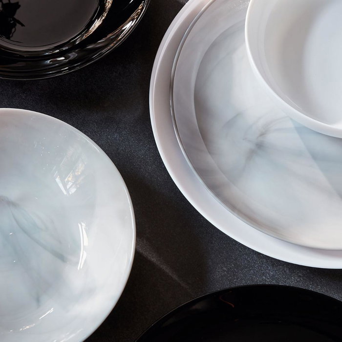 Plato Postre Opal Diwali Granit Marb Luminarc 19 cm